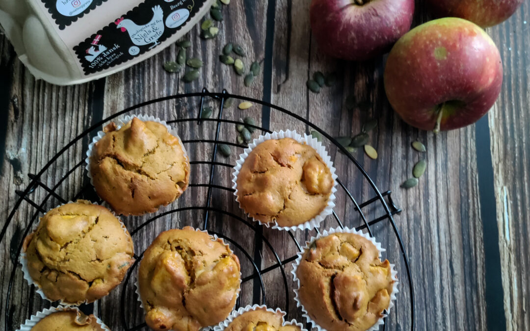 Æble-Græskar muffins